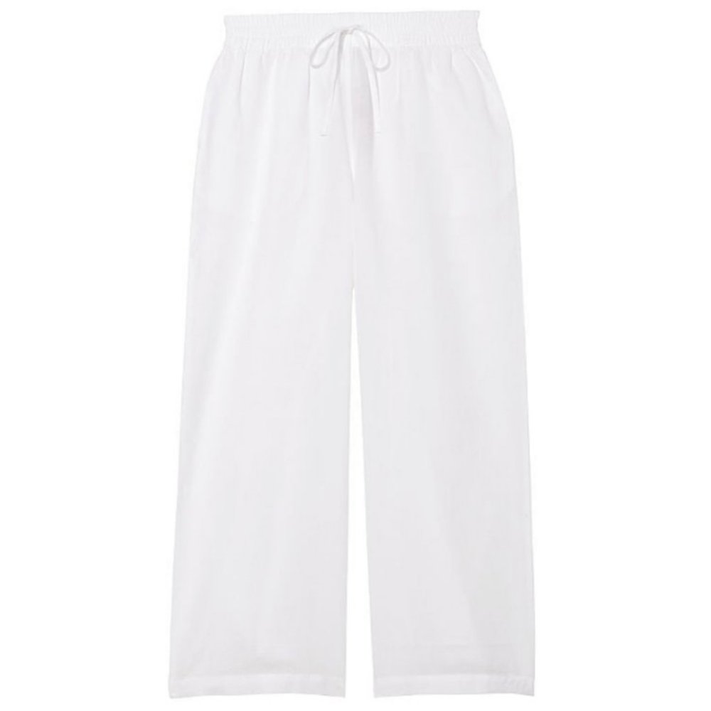NWT Victoria’s Secret Linen Cropped Top and Beach Pant Set - Picture 5 of 11